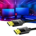 thumbnail image 5 of Lomubue DP Cable Gold-plated Plug High-speed Anti-interference Dual Screen Expansion 8K DP1.4 Computer Gaming DisplayPort to DP Male to Male Adapter Cable PC Accessories, 5 of 10