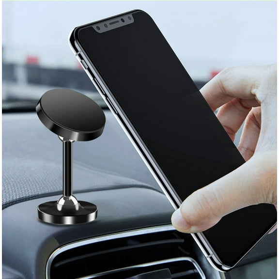Jacenvly 2024 Valentines Day Decorations Clearance Universal Car Phone Mount Magnetic Strong Magnet Mount 360 Rotation Safeness Comfort Metal Car Mount Room Decor Black