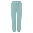 thumbnail image 4 of CAIVO Women's Casual Jogger Pants High Waisted Elastic Waistband Comfortable Trousers For Daily Wear Fall Winter Slacks Cozy Streetwear, 4 of 5