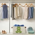 thumbnail image 4 of Frogs Stack on Each Other Storage Bins with Handle Fabric Organizer Basket Foldable Box 2 Pack 14.2x10.2x8.3, 4 of 8