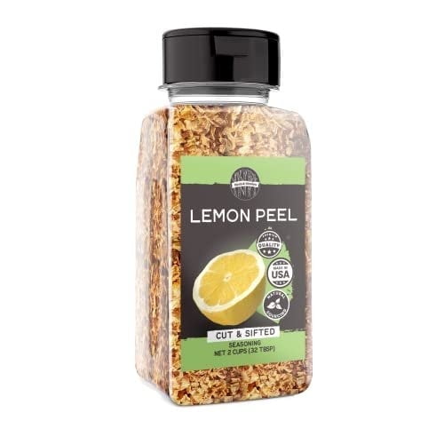 Birch & Meadow 2 Cups of Lemon Peel Cut and Sifted, Seasoning, Teas, Dry Rubs