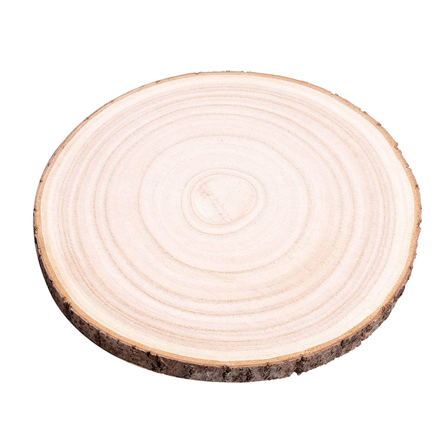  Wood Rounds 4 Pcs 10-12 Inch Large Wood Slices for Centerpieces  Unfinished Rustic Wood Slices for Wedding,Table Centerpieces,Décor,Crafts,DIY  Projects : Home & Kitchen
