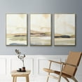 thumbnail image 5 of Abstract Neutral Tone Framed Wall Art – Slate Movement I – Premium Gallery Wrapped Canvas, L Floating Frame, 3 Piece Set, Ready to Hang, 5 of 9