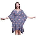 thumbnail image 1 of Bimba Kaftan de Plage à Fleurs, Paréo de Bikini, Robe Midi pour Femmes, Caftan Court - P-L, 1 of 5