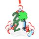 thumbnail image 1 of Decoración De Árbol De Navidad Personalizado Adornos De Navidad De Reunión Familiar Con Patrón De Papá Noel De Trébol De Cuatro Hojas Vogacara HA041686-03, 1 of 6