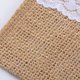 thumbnail image 5 of 20 piezas estante de vajilla natural estante de vajilla de lona de yute estante de encaje de Hessen cuchillo decoración de boda tenedor novia país ducha marco de mesa de fiesta, 5 of 5