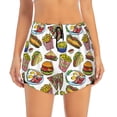 thumbnail image 2 of Salouo Hot Dog With One Sausage Print Women's 2 in 1 Running Shorts Double-Layer Shorts Athletic Workout Gym Yoga Shorts Running Shorts for Women-Large, 2 of 7