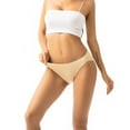 thumbnail image 6 of Ashirexll 5PC Underwear Women Pack Bikini Solid Color Cotton Soft Breathable Comfortable Seamless Underwear for Women Beige S, 6 of 7
