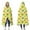 Yellow Dinosaurs Geometric, variant on Wearable Blanket,Yellow Dinosaur Plant Pattern Hooded Wearable Flannel Blanket for Adults & Teens,Winter Poncho Shawl Wrap Cape Cozy Anti-Pill,60"x80"