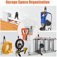 thumbnail image 4 of Garage Hooks,24Pack Heavy Duty Garage Hanger Organizer Anti-Slip Double Wall Garage Storage Hooks for Ladder, Power Tool,Bike,Ropes (23 Hooks & 1 hoder Strap)-Orange, 4 of 9