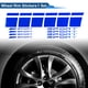 thumbnail image 2 of 1 Juego de Tiras de Decal Cuadradas para Rines Reflectantes Calcomanías Azules PET, 2 of 6