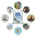 thumbnail image 6 of Sikiie Christmas Snowman In The Snow Drawstring Backpack Drawstring Bags, Draw String Back Bag for Sports, Gym, Travel, Swimming, Beach-Small, 6 of 6