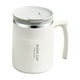 thumbnail image 2 of Taza de café con asa, portátil, con tapa y cuchara, de acero inoxidable de doble capa, ideal para oficina, de viaje, Mark Cup., 2 of 7