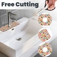 thumbnail image 3 of Pofeuu Color Donut Print Splash Guard for Sink Faucet Sink Gadgets-Splash Guard Behind Faucet Drip Catcher for Kitchen, Bathroom,Sink Mat, 3 of 7