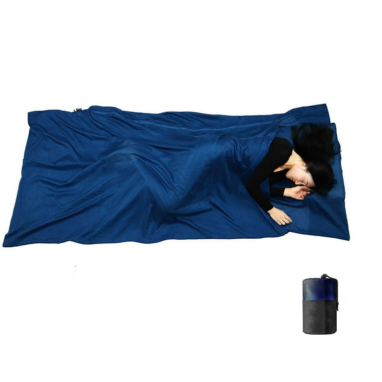 Microfiber sleeping top bag liner