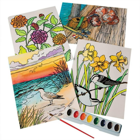 Watercolor Velvet Art Posters (Pack of 24)