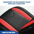 thumbnail image 4 of Skechers Sport Leather Car Seat Cover – Full Set Premium Comfort, Breathable Design, Universal Fit for Cars, SUVs, and Trucks - Red, 4 of 10