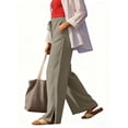 thumbnail image 5 of FNFYFH Women's Casual Wide Leg Pants with Pockets Boho Palazzo Pants High Waisted Drawstring Lounge Trousers, 5 of 10