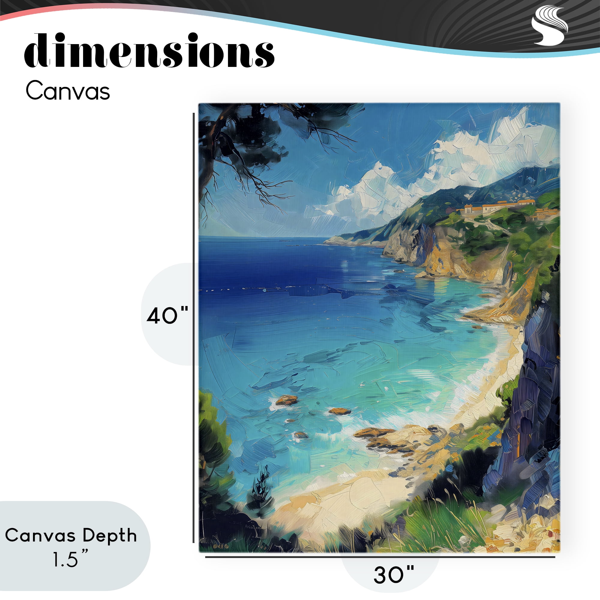 Stupell Industries View of Ocean Retreat Canvas Wall Art, design by Creative Studio