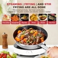 thumbnail image 3 of Juego de 18 Piezas de Ollas y Sartenes, Juego de Utensilios de Cocina Antiadherentes con Asas y Sartenes, Apto para Horno y Lavavajillas, Compatible con Inducción, Juego de Cocina Apilable para RV, P, 3 of 8