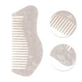 thumbnail image 2 of Unique Bargains 1 Pc Portable Special Shape Hair Comb White Acetate Sheet, 2 of 5