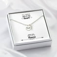 thumbnail image 3 of I'll Hold You in My Heart Remembrance Necklace for Dad Angel Wing Charm Stainless Steel or 18k Gold Finish, 3 of 20