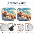 thumbnail image 4 of Balery Cloud Sleeping Cat Parasol para parabrisas de coche de 2 piezas | Parasol plegable para parabrisas delantero de coche para la mayoría de sedanes-Medium, 4 of 4