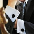 thumbnail image 3 of El mejor regalo para hombres Gemelos y tachuelas para hombre, Juego de gemelos y tachuelas para camisa para hombres, Gemelos y tachuelas de latón para boda, 3 of 5