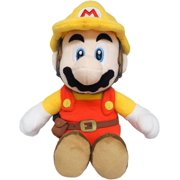 Little Buddy 1731 Super Mario Maker 2 - Builder Mario Plush, 9.5", Yellow