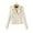 White, variant on Jiyugala Women's Overcoat The Belt Fashion Leather Lapel Pocket Solid Color Zipper Long Sleeve Racing Style Slim Biker Jacket