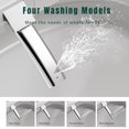 thumbnail image 4 of Square Smart Toilet with Built-in Tank for Modern Bathroom, Remote Control, Tankless Bidet Toilet with Foot Touching Lid Opening, Auto Flush, Heated Seat, LED Digital Display, User Memory, White, 4 of 8
