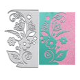 thumbnail image 1 of Plantillas de troquelado MESYGK de metal con diseño de flor de diente de león y lirio, color plata, 1 of 6