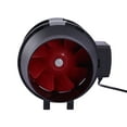 thumbnail image 6 of 6 Inch 395CFM Inline Fan with Speed Controller, Carbon Filter, and 8 Feet of Ducting Combo, Ventilation System for Grow Tent, Hydroponics, 6 of 12