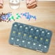 thumbnail image 5 of Compartimentos de organizadora de pastillas les Una  azul shamjiam estuche de medicamentos, 5 of 9