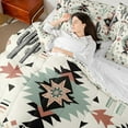 thumbnail image 4 of Homewish Mandala Aztec Adult Bedding Comforter Set 7-Piece, Tribal Western Cactus King Bedding Sets, Hippie Triangle Abstract Reversible Bed Sheets, Microfiber Bedroom Decor, 4 of 7