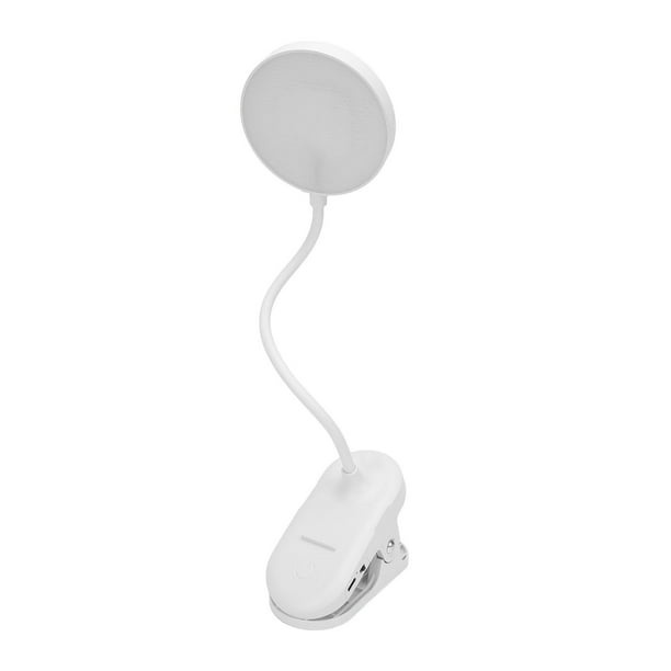 Luz De Lectura LED, Iluminación Completa, Cuello De Cisne Flexible, Lámpara Con Clip Para Escritorio, Control Táctil Amigable Para Los Ojos Para Estudiar