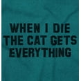 thumbnail image 2 of When I Die My Cat Gets Everything Men's Graphic T Shirt Tees Brisco Brands 5X, 2 of 6