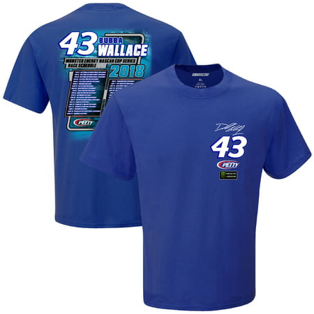 Darrell Wallace Jr. Checkered Flag 2018 Monster Energy NASCAR Cup Series Race Schedule T-Shirt -