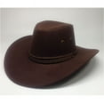 thumbnail image 4 of Sombrero de vaquero americano del oeste, sombrero de gamuza para exteriores, sombrero para montar a caballo para hombre, sombrero de vaquero de ala grande, 4 of 6