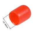 thumbnail image 3 of Uxcell 0.35'' Vinyl Round Caps Cover Screw Thread Protector Rubber Red 100pcs, 3 of 6
