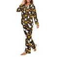 thumbnail image 3 of FOR U DESIGNS Halloween Cute Ghost Womens Button Up Pajama Sets Button Down NightShirts for Women Sleepwear 2 Pack Size XL Womens Nightwear Sets Button Front Winter, 3 of 7