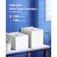 thumbnail image 3 of Paquete de 4 cartuchos de tóner compatibles con HP 202A 202X, 3 of 7