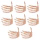 thumbnail image 5 of Inteprter 8 piezas de decoración de anillo de servilleta de Halloween soporte de de escritorio hogar Hotel Bar comedor boda Festival decoración Oro rosa 2Conjunto, 5 of 6
