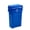 Recycle Blue, variant on Tall trash can with rotating lid, 23 gallons, space-saving slim design, easy to remove trash bags, with handle for easy carrying, suitable for indoor/outdoor use, plastic, black, 1 piece.