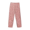 thumbnail image 3 of Lsque Rose Gold Pink Glitter Print Men's Pajama Pants, Lounge Pant - Comfortable Home Wear,Elastic Waistband, Stylish Design-X-Large, 3 of 9