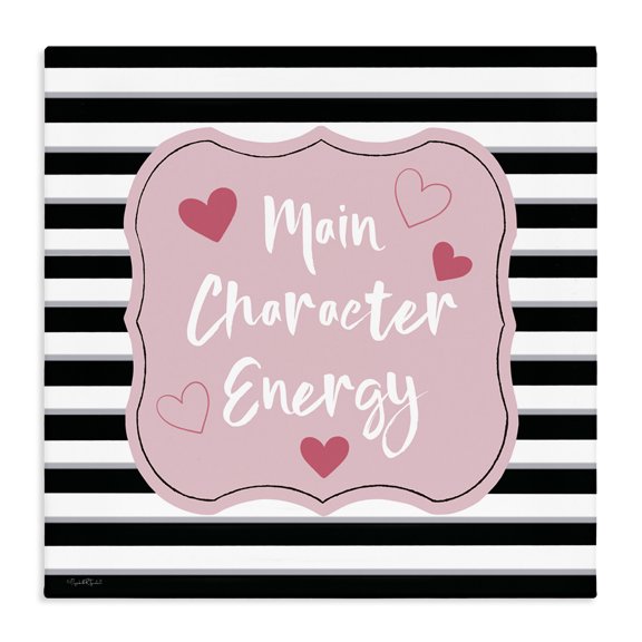 Stupell Industries Glam Main Character Energy Patterned Canvas Art, 30 x 30, by Elizabeth Tyndall