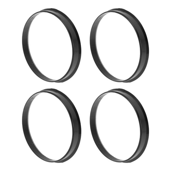 74.1mm to 72.1mm Car Wheel Hub Centric Rings Black Polycarbonate Wheels Center Shaft Shock Absorbing Hubrings 4 Pcs