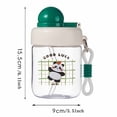 thumbnail image 3 of lhwanj Cute Water Bottle with Straw, Leakproof Summer Cartoon Anti Fall Portable Sports Bottle Cup, Flip Top, Springy Topper, Shoulder Strap, 3 of 3