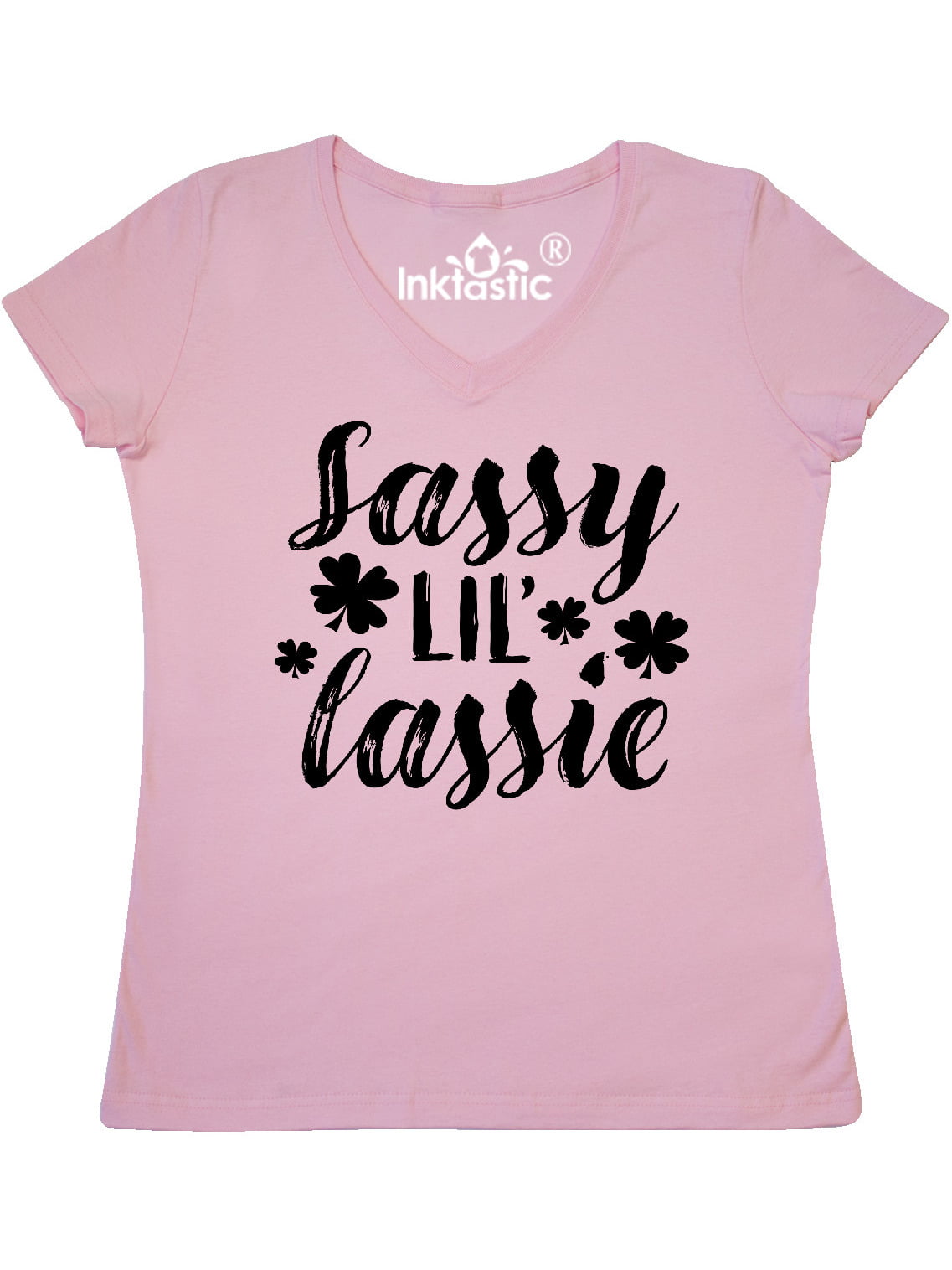 Sassy Little Lassie Shamrock Tank Top St Patricks Day Women's High Neck Saint Pattys Green Shirt