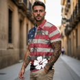 thumbnail image 3 of Aplkyhs Matching Couple Tennis Shirts American Flag Flower Couple Golf Matching Outfits 4-Way Stretch Golf Shirts for Men Quarter Zip Golf Accessories for Men for Outdoor Sports, 3 of 6